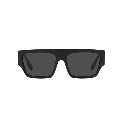 Burberry B. Logo Square Sunglasses for Men, Grey Lens – 0BE4397U30018758