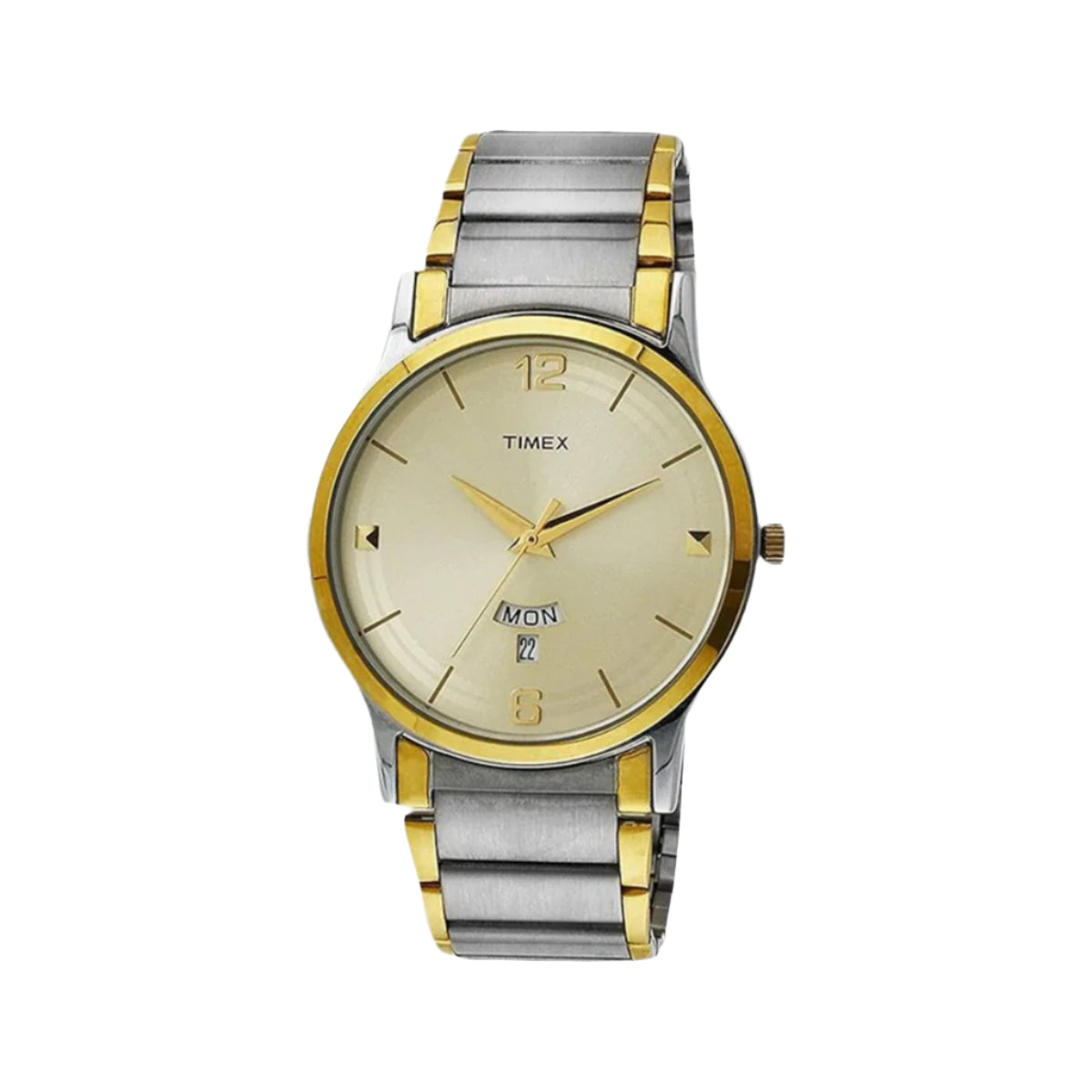 Timex Men's Beige Analog Stainless Steel Watch TW000R426