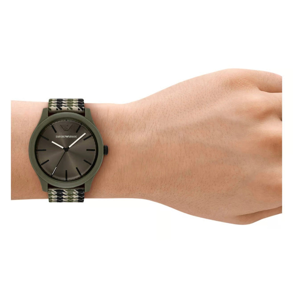 Emporio Armani Three hand tide ocean material Nylon Fabric Men Watch AR11694