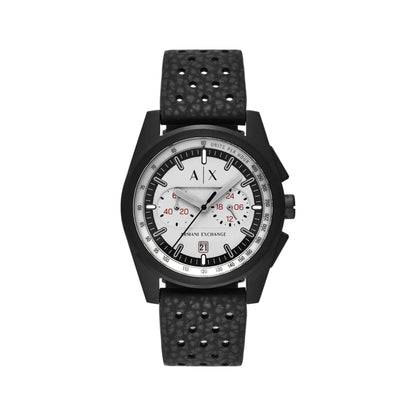 Armani Exchange Quartz Grey Dial Chronograph Rubber Strap Men Watch AX2865
