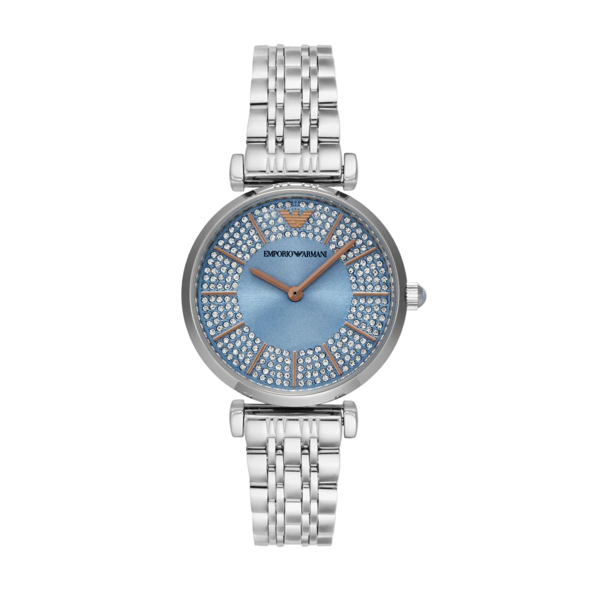 Emporio Armani Analog Blue Dial Stainless Steel Women's Watch AR11594