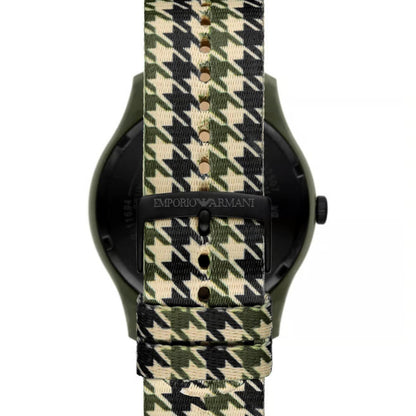 Emporio Armani Three hand tide ocean material Nylon Fabric Men Watch AR11694