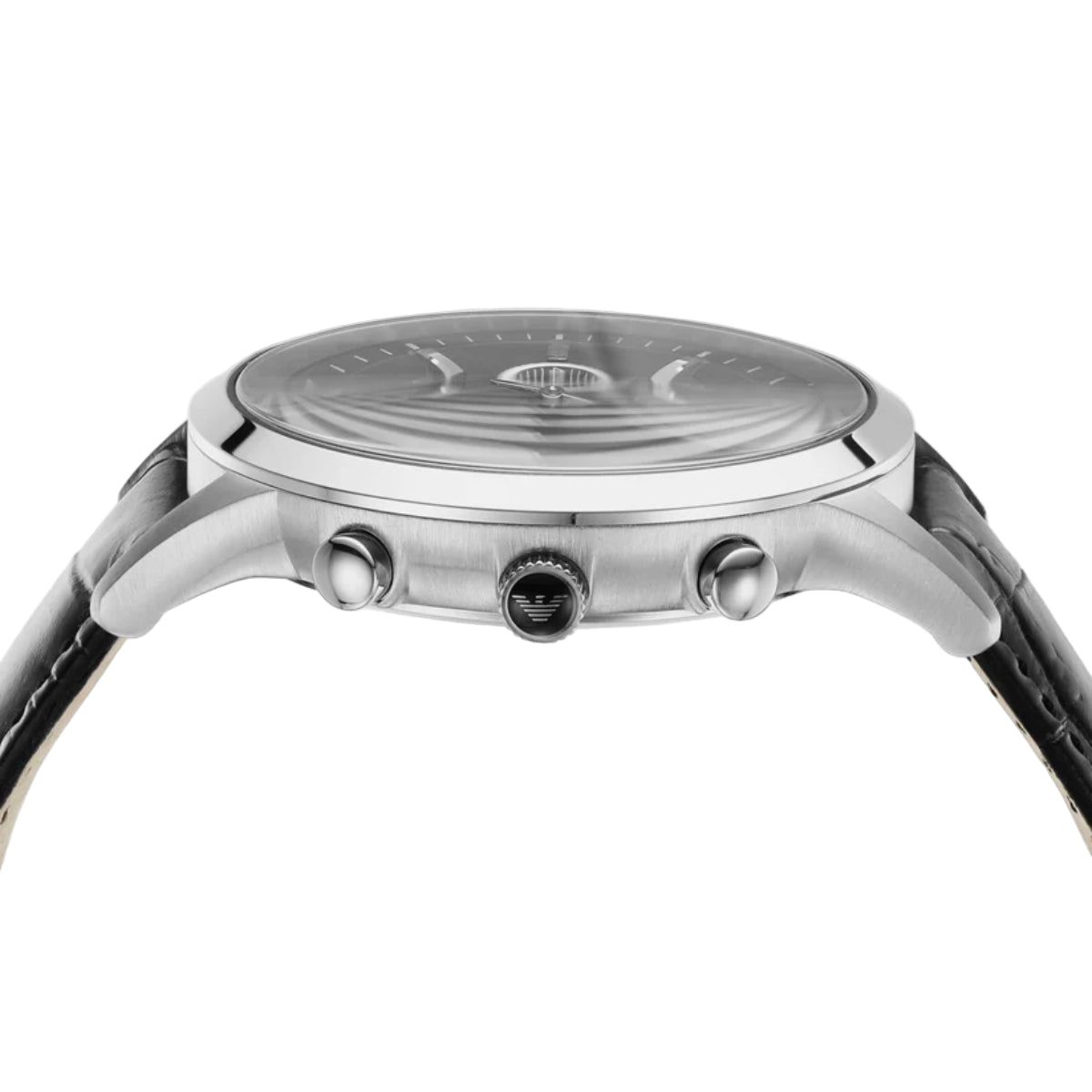 Emporio Armani Renato Black Round Dial Chronograph Watch for Men AR2447