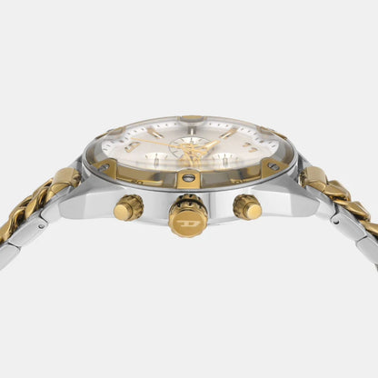 DZ4629 DIESEL | Silver Dial Spiked Chronograph Watch for Men