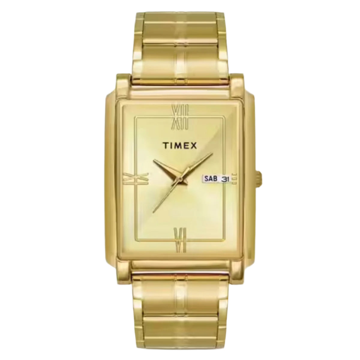 Timex Men Stainless Steel Analogue Champagne Dial Watch-Tw000W910,