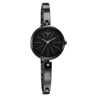 Titan Raga Viva Quartz Analog Black Dial Watch for Women NS2606QM04
