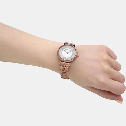 EMPORIO ARMANI Gianni T-Bar Silver Dial Analog Women's Watch AR11446
