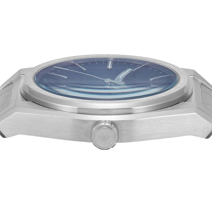 Emporio Armani Quartz Blue Dial Analog Stainless Steel Men Watch AR11620