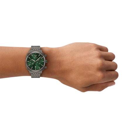Emporio Armani Green Dial Analog Chronograph Men's Watch AR11689