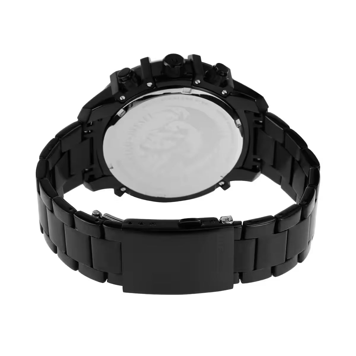 Diesel Mega Griffed Quartz Black Dial Chronograph Analog Men Watch DZ4529