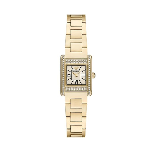 Emporio Armani Genni White Rectangular Dial Women Watch AR11663