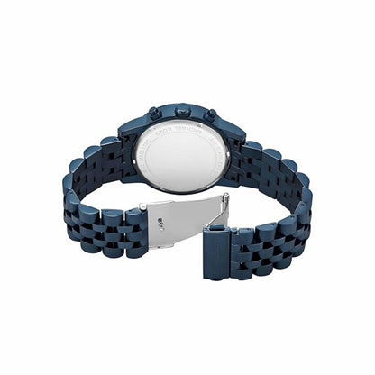 Michael Kors Hutton Quartz Blue Dial Chronograph Watch For Women MKO1165
