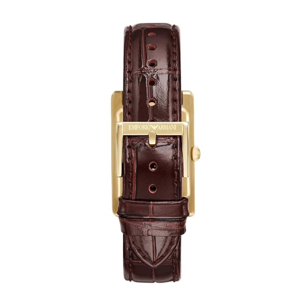 Emporio Armani Two-Hand With Date Brown Leather Watch Men Watch AR11665