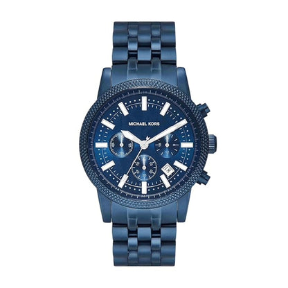 Michael Kors Hutton Quartz Blue Dial Chronograph Watch For Women MKO1165