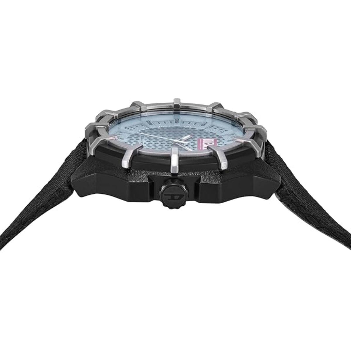 Diesel Framed Solar-Powered Blue Round Dial Analog Men's Watch DZ4679