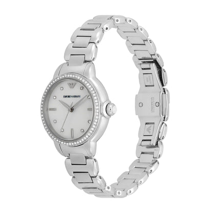 Emporio Armani Mother Of Pearl Dial Analog Women's Watch AR11596