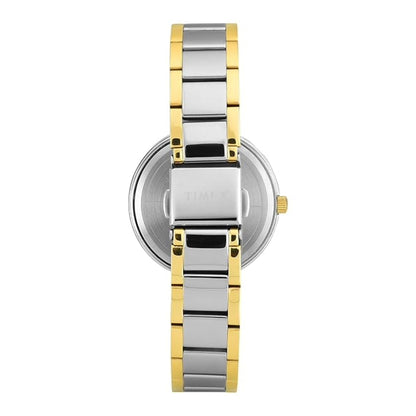 Timex Quartz Champagne Round Dial Analog Women's Watch - TWEL18711