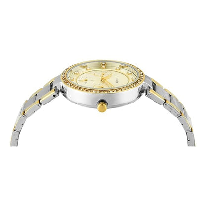 Timex Quartz Champagne Round Dial Analog Women's Watch - TWEL18711