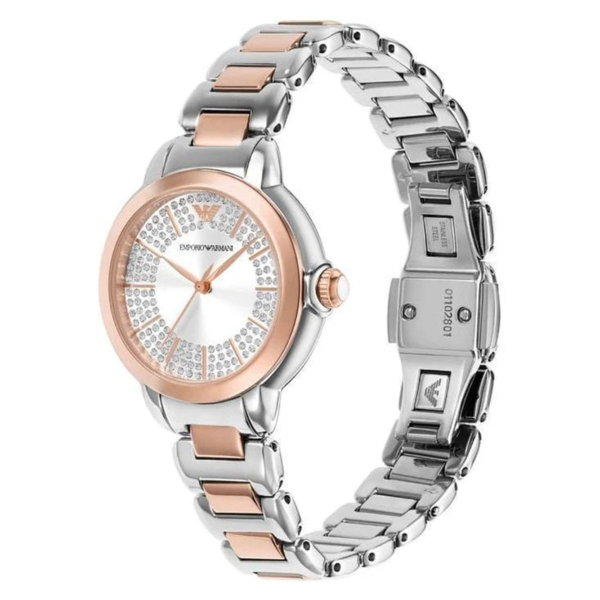 Emporio Armani Three-Hand Two-Tone Stainless Steel Women Watch AR11643