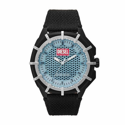 Diesel Framed Solar-Powered Blue Round Dial Analog Men's Watch DZ4679