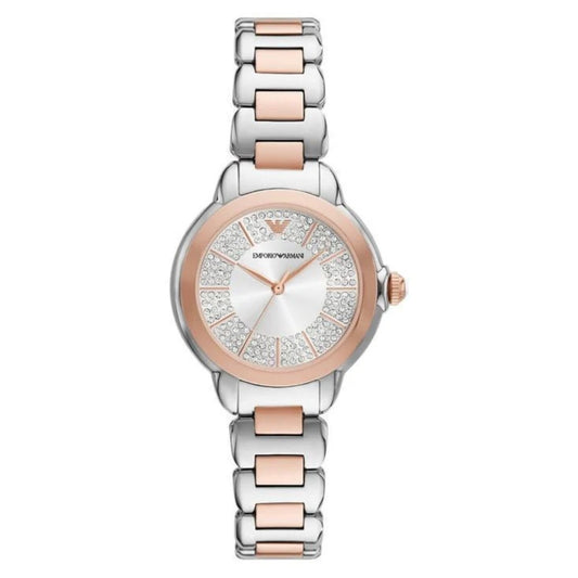 Emporio Armani Three-Hand Two-Tone Stainless Steel Women Watch AR11643