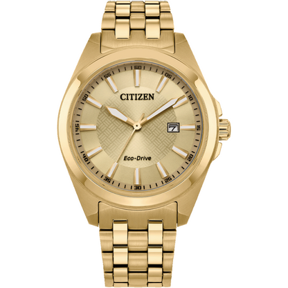 Citizen Eco-Drive Gold Dial Analog With Stainless Steel Men Watch BM7532-54P