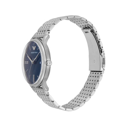 Emporio Armani Blue Round Dial Analog Watch For Men AR11674