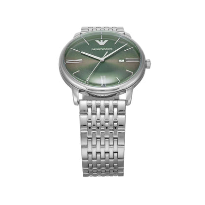 Emporio Armani Green Dial Analog Stainless Steel Men Watch AR11644