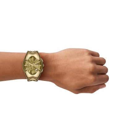 Diesel Mercurial Gold Dial Chronograph Stainless Steel Men's Watch DZ4681