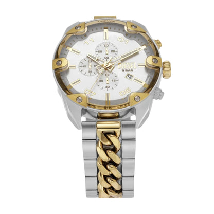 DZ4629 DIESEL | Silver Dial Spiked Chronograph Watch for Men