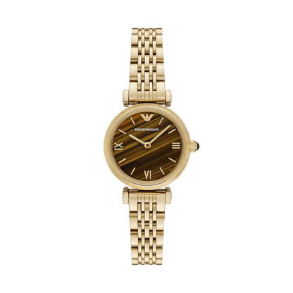 Emporio Armani Two-Hand Gold-Tone Stainless Steel Women Watch AR11703