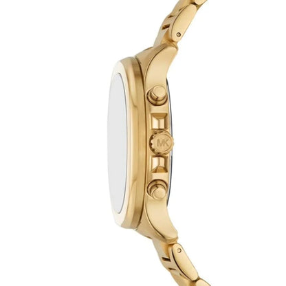MK9192 Michael Kors | Oversized Sage Black Dial Gold-Tone Watch (Men)
