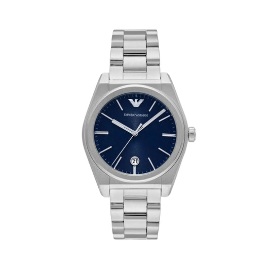 Emporio Armani Quartz Blue Dial Analog Stainless Steel Men Watch AR11620