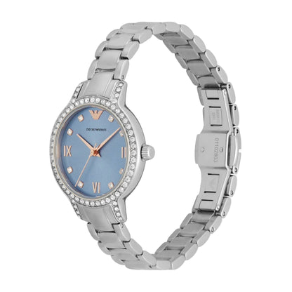 Emporio Armani Quartz Blue Dial Analog Watch For Women AR11585