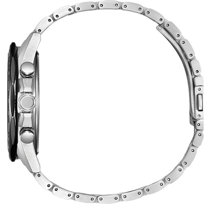 Citizen Eco-Drive Black Dial Titanium Bracelet Men's Watch - AT8218-81E