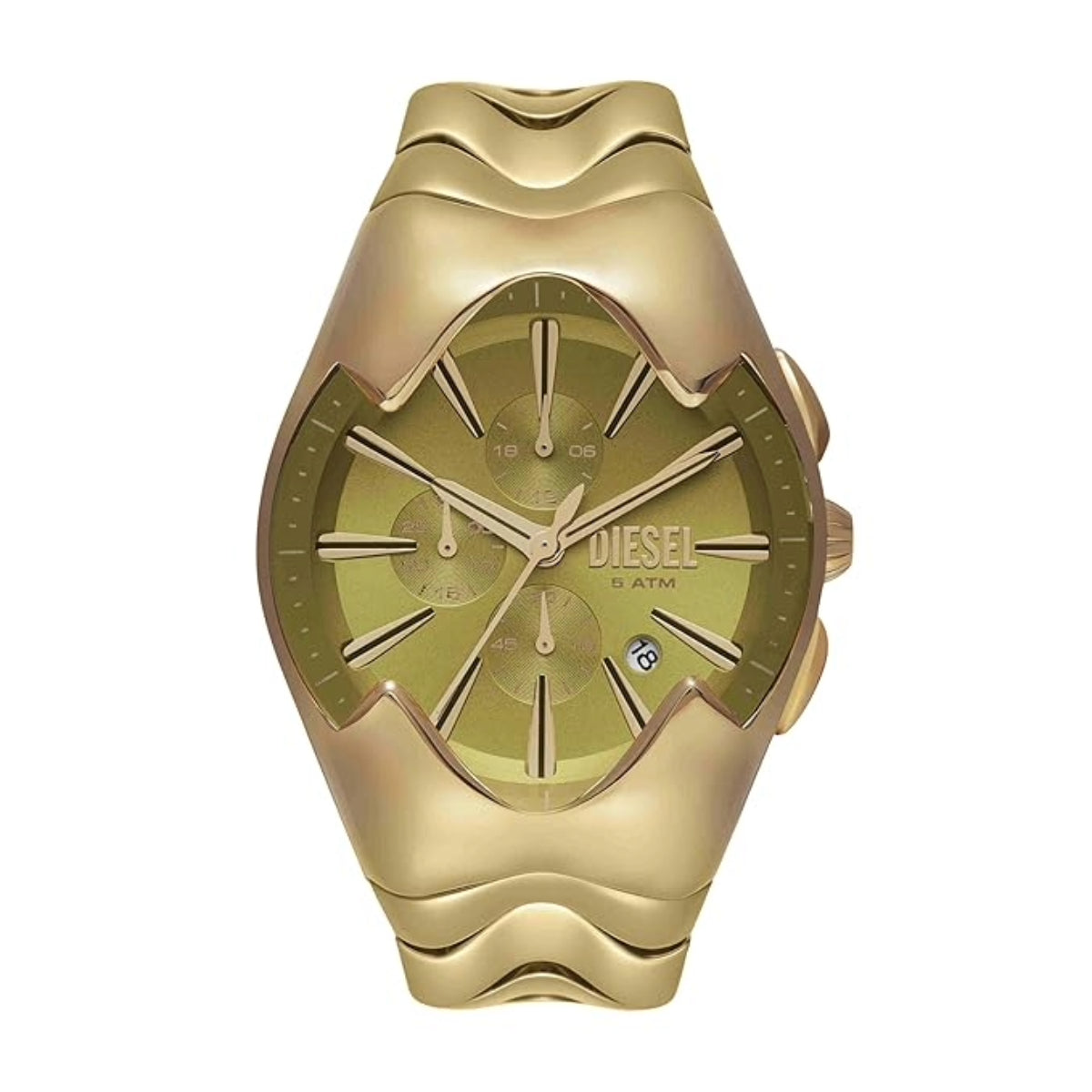 Diesel Mercurial Gold Dial Chronograph Stainless Steel Men's Watch DZ4681
