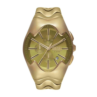 Diesel Mercurial Gold Dial Chronograph Stainless Steel Men's Watch DZ4681