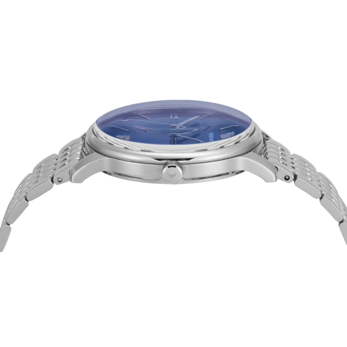 Emporio Armani Blue Round Dial Analog Watch For Men AR11674