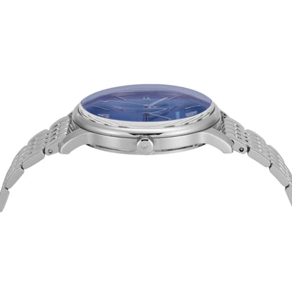 Emporio Armani Blue Round Dial Analog Watch For Men AR11674