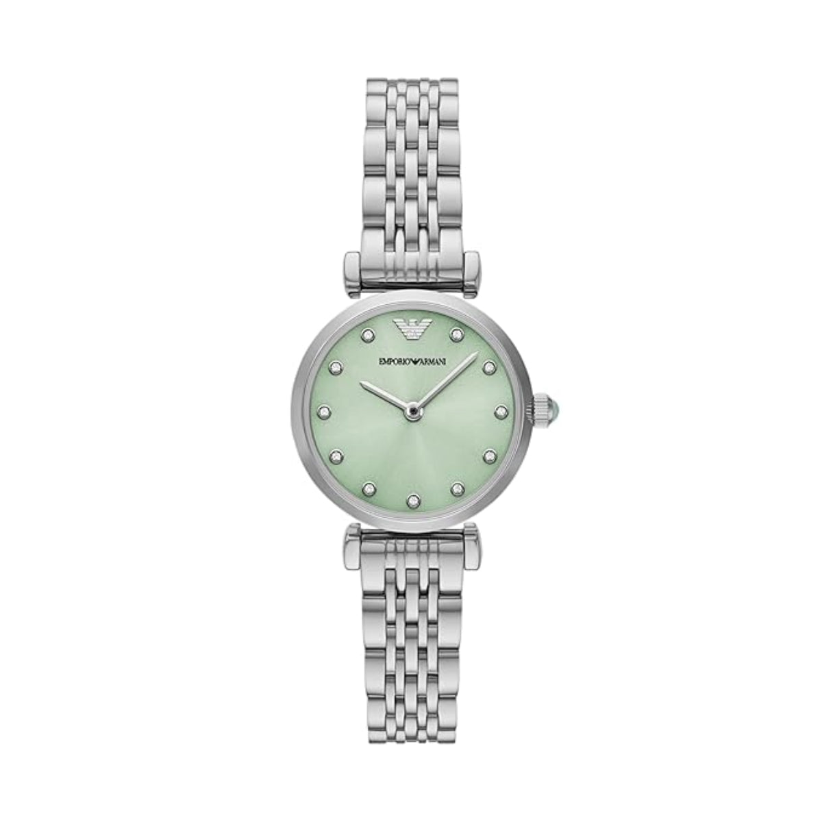 Emporio Armani Quartz Green Dial Analog Stainless Steel Women Watch AR11667
