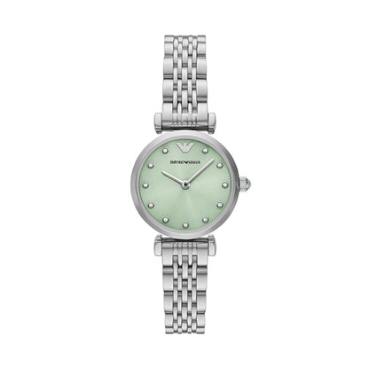 Emporio Armani Quartz Green Dial Analog Stainless Steel Women Watch AR11667