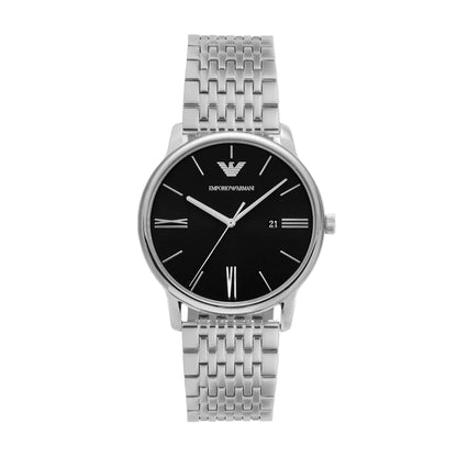 Emporio Armani Black Dial Analog Stainless Steel Men Watch AR11600