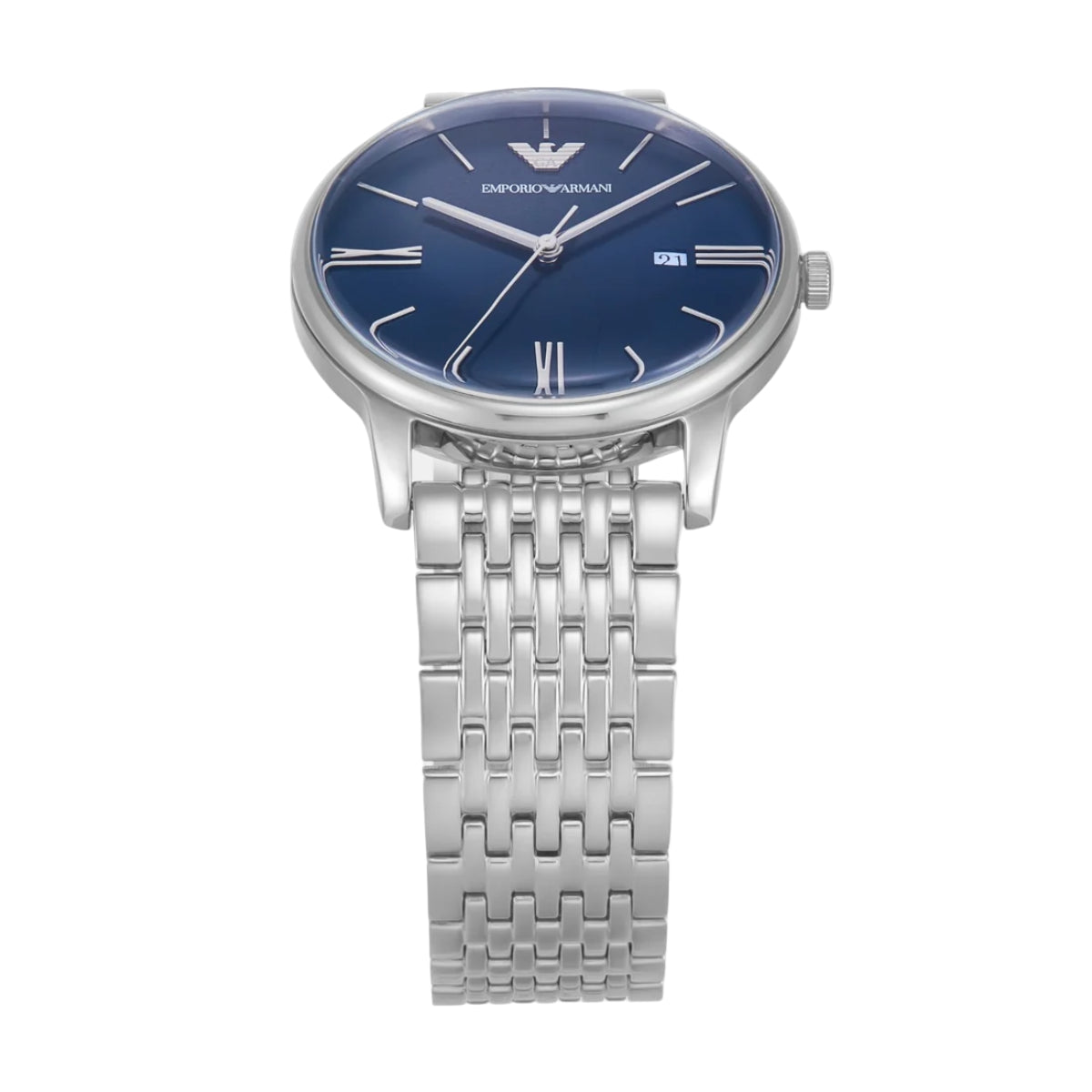 Emporio Armani Blue Round Dial Analog Watch For Men AR11674