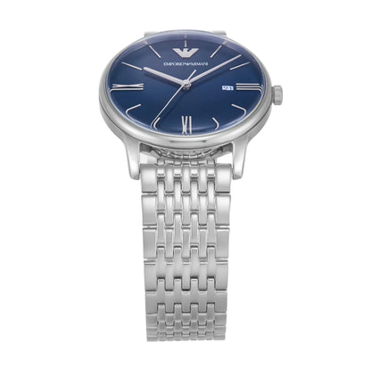 Emporio Armani Blue Round Dial Analog Watch For Men AR11674