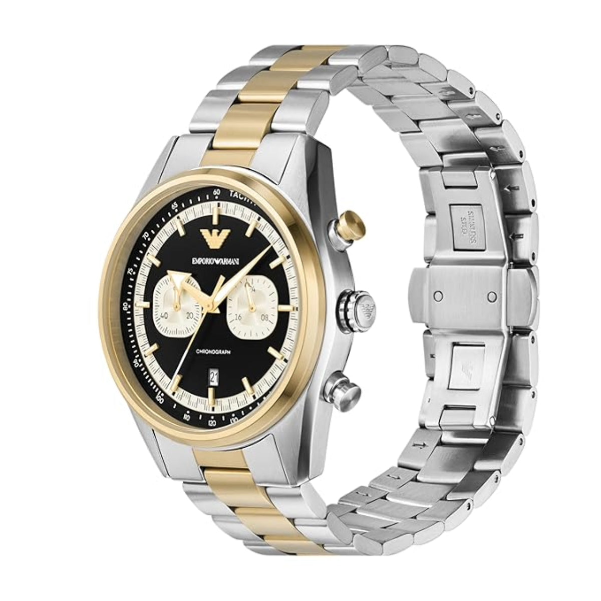 Emporio Armani Racer Black Dial Chronograph Analog Men Watch AR11678