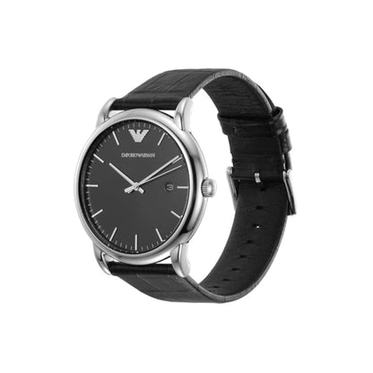 Emporio Armani Luigi Black Round Dial Analog Men Watch AR2500