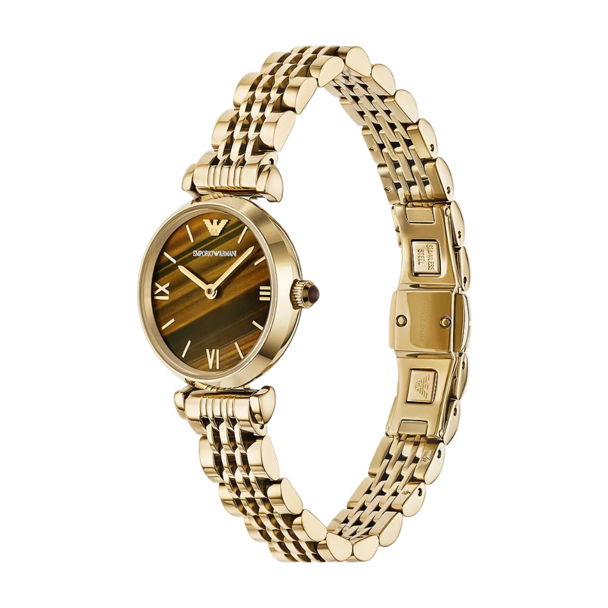 Emporio Armani Two-Hand Gold-Tone Stainless Steel Women Watch AR11703