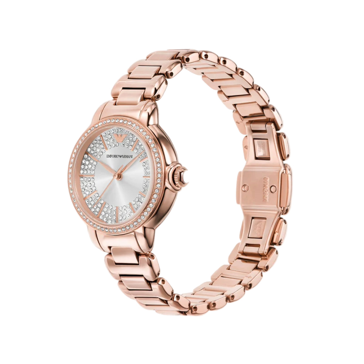 Emporio Armani Quartz Silver Dial Analog Stainless Steel Women Watch AR11633