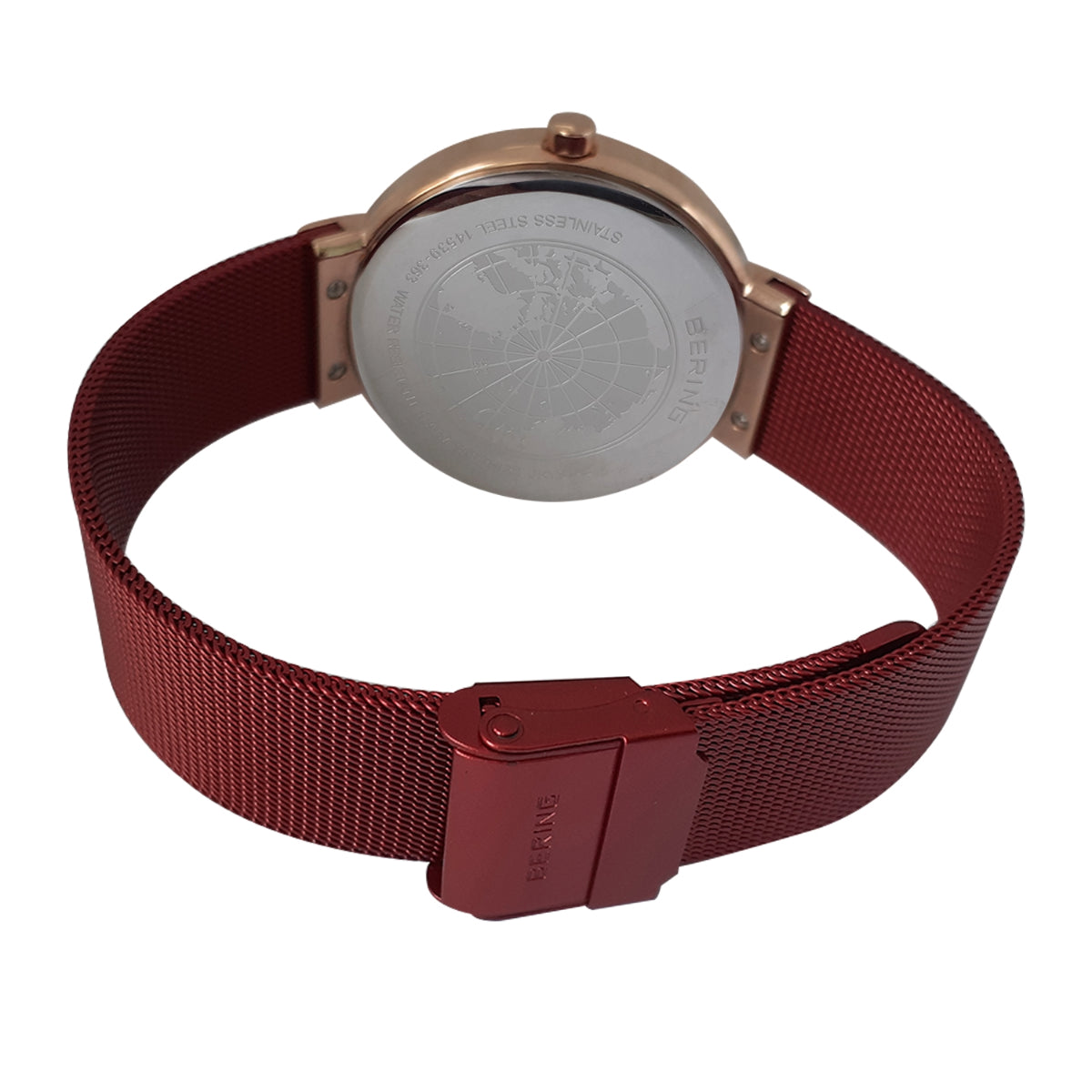 Bering Classic Red Dial Analog Women Watch 14539-363