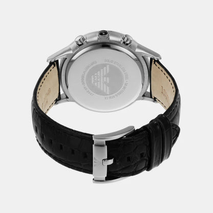 Emporio Armani Renato Black Round Dial Chronograph Watch for Men AR2447